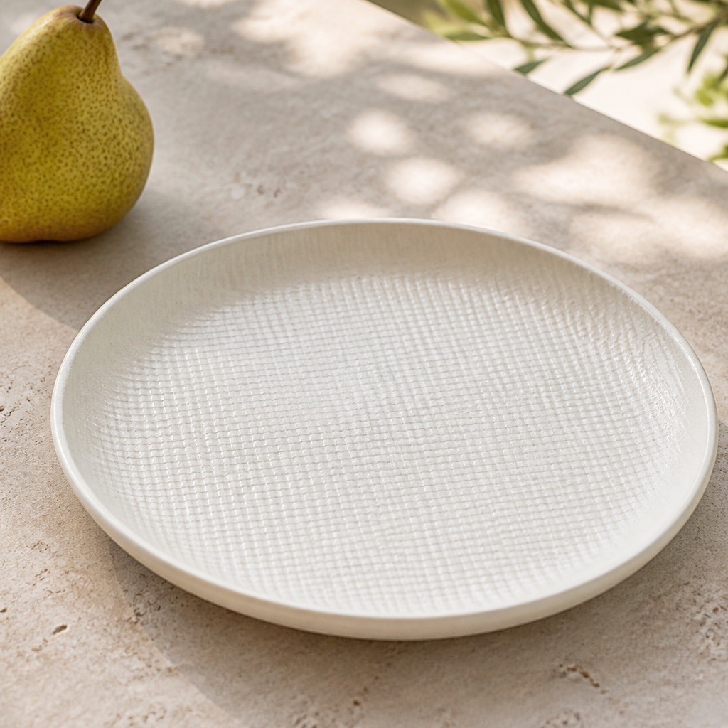 Chalk Linen Side Plate