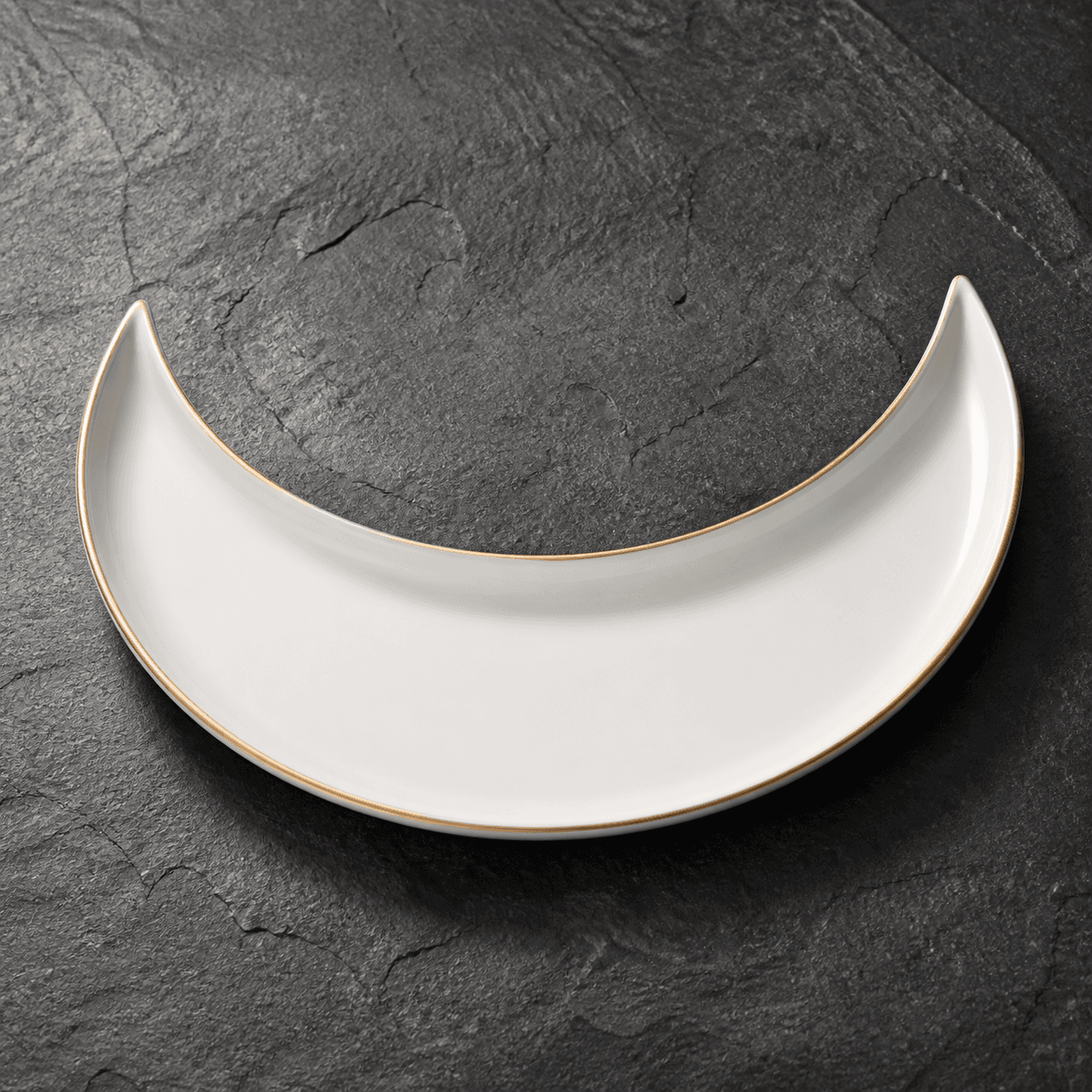 Crescent Porcelain Platter